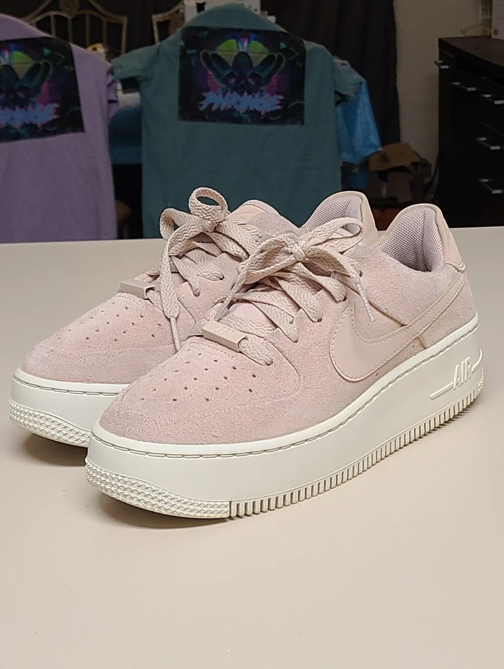 Nike Air Force 1 Low Particle Beige casual low top sneakers size 7.5